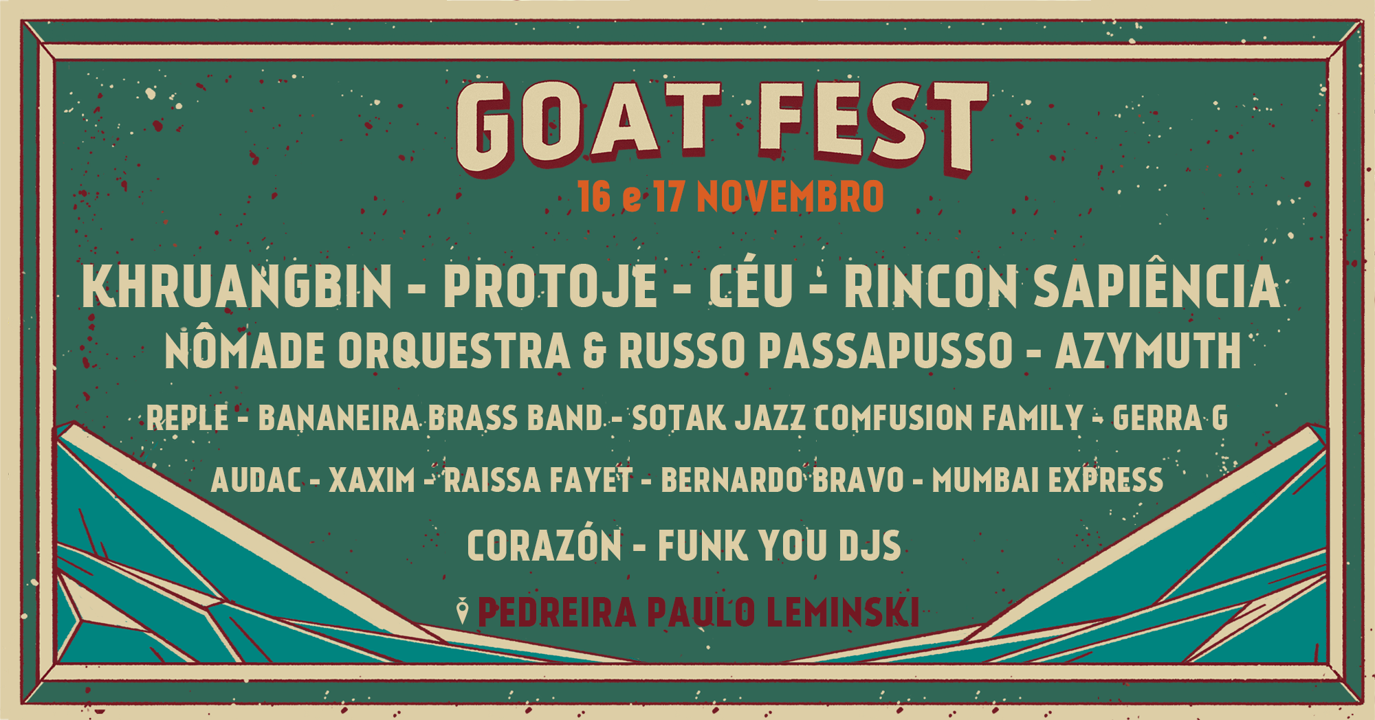 Goat Fest Música e Artes anuncia programação completa XV Curitiba