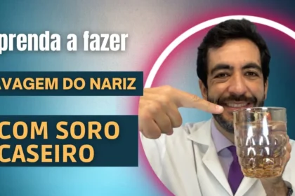 lavagem nasal com soro fisiológico soro caseiro lavar o nariz limpar otorrino em Curitiba rinite e sinusite