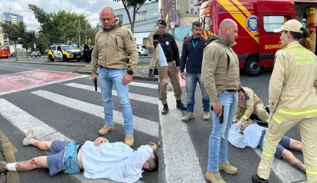 Secretário da Segurança socorre atropelado em Curitiba e descobre mandado de prisão em aberto