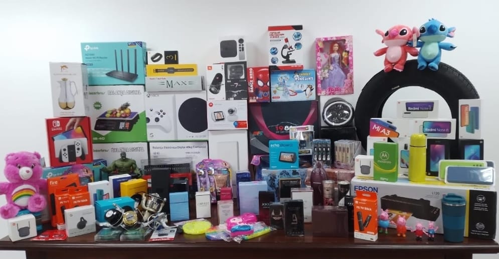 Bazar solidário com produtos apreendidos pela Receita Federal acontece neste sábado em Curitiba